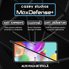 Folie Sticla CASEY STUDIOS pentru Samsung Galaxy A41, Full Glue, Duritate Militara, Ultra HD, Protectie Profesionala Ecran 3D, Anti Zgarieturi, Anti Amprente, Anti Socuri, Margini Negre Negru