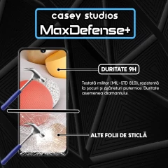 Folie Sticla CASEY STUDIOS pentru Samsung Galaxy A42 5G, Full Glue, Duritate Militara, Ultra HD, Protectie Profesionala Ecran 3D, Anti Zgarieturi, Anti Amprente, Anti Socuri, Margini Negre