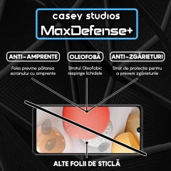 Folie Sticla CASEY STUDIOS pentru Samsung Galaxy A42 5G, Full Glue, Duritate Militara, Ultra HD, Protectie Profesionala Ecran 3D, Anti Zgarieturi, Anti Amprente, Anti Socuri, Margini Negre