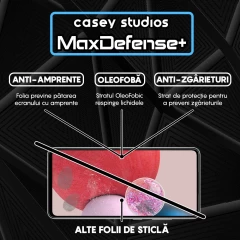Folie Sticla CASEY STUDIOS pentru Samsung Galaxy A52S 5G / A52 5G / A52 4G, Full Glue, Duritate Militara, Ultra HD, Protectie Profesionala Ecran 3D, Anti Zgarieturi, Anti Amprente, Anti Socuri, Margini Negre Negru