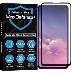 Folie Sticla CASEY STUDIOS pentru Samsung Galaxy S10 LITE, Full Glue, Duritate Militara, Ultra HD, Protectie Profesionala Ecran 3D, Anti Zgarieturi, Anti Amprente, Anti Socuri, Margini Negre