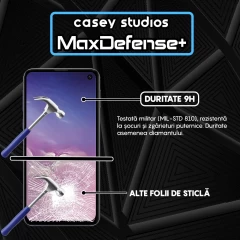 Folie Sticla CASEY STUDIOS pentru Samsung Galaxy S10 LITE, Full Glue, Duritate Militara, Ultra HD, Protectie Profesionala Ecran 3D, Anti Zgarieturi, Anti Amprente, Anti Socuri, Margini Negre Negru