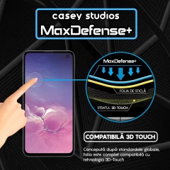 Folie Sticla CASEY STUDIOS pentru Samsung Galaxy S10 LITE, Full Glue, Duritate Militara, Ultra HD, Protectie Profesionala Ecran 3D, Anti Zgarieturi, Anti Amprente, Anti Socuri, Margini Negre Negru