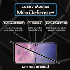 Folie Sticla CASEY STUDIOS pentru Samsung Galaxy S10 LITE, Full Glue, Duritate Militara, Ultra HD, Protectie Profesionala Ecran 3D, Anti Zgarieturi, Anti Amprente, Anti Socuri, Margini Negre Negru