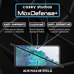 Folie Sticla CASEY STUDIOS pentru Samsung Galaxy S20 FE 4G / S20 FE 5G, Full Glue, Duritate Militara, Ultra HD, Protectie Profesionala Ecran 3D, Anti Zgarieturi, Anti Amprente, Anti Socuri, Margini Negre Negru