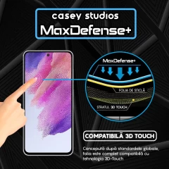Folie Sticla Samsung Galaxy S21 FE 5G Casey Studios Full Screen 9H + Kit de Instalare Cadou - Negru Negru