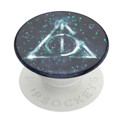 Suport pentru telefon - Popsockets PopGrip - Glitter Deathly Hallows - Negru Negru