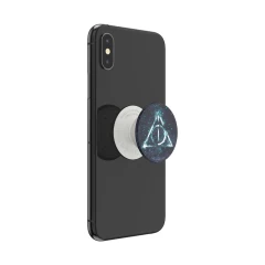 Suport pentru telefon - Popsockets PopGrip - Glitter Deathly Hallows - Negru Negru