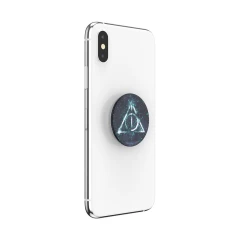 Suport pentru telefon - Popsockets PopGrip - Glitter Deathly Hallows - Negru Negru